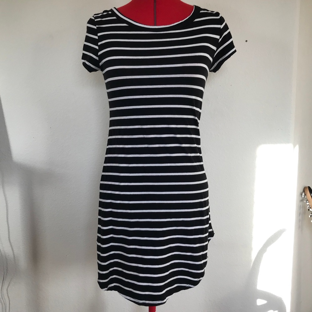 Striped body con dress